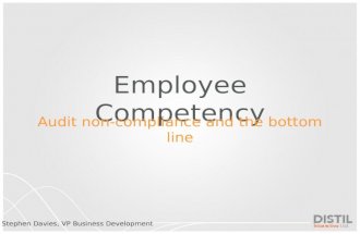 Employee Competency: Audit non-compliance and the bottom line