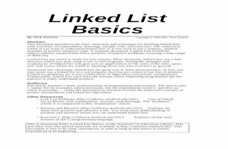 Linked List Basics