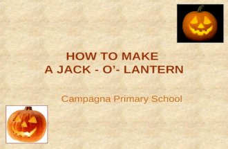 How to make a jack o lantern