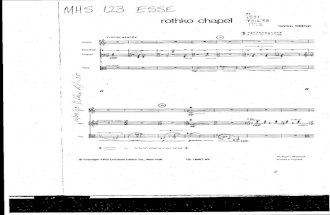 Feldman, Morton - Rothko Chapel (Full Score)