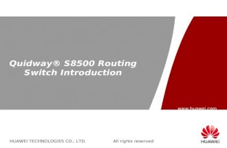 En-S8500 Ethernet Switches Main Slides ISSUE 1