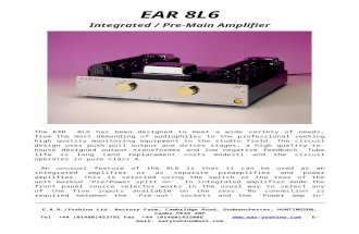 EAR8L6 Inter Grated Pre-Main Amplifier