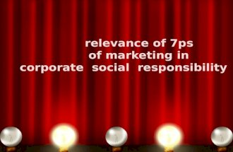 relevance of 7ps of marketing in  corporate  social  responsibility