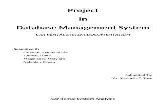 Car Rental System Documentation