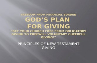 God's plan for giving
