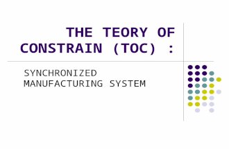 the teory of constrain (toc)