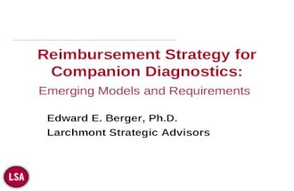 Reimbursement Strategy for Companion Diagnostics