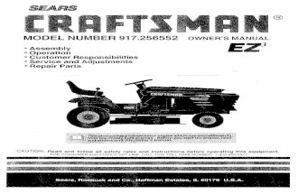Craftsman Lawn Tractor 917.256552