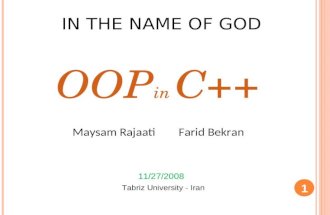 OOP in C++