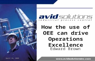 Integrating OEE  and Process Improvement
