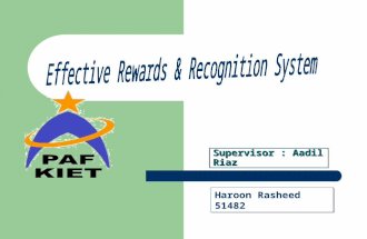 Effective Rewards & Recognition System Haroon 51482