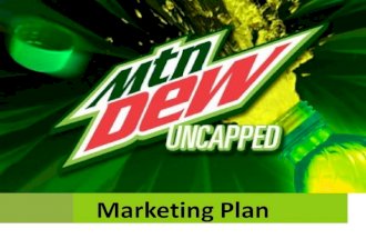 Marketing Plan on Mountain DEW