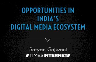 Opportunities in India's Digital Media Ecosystem