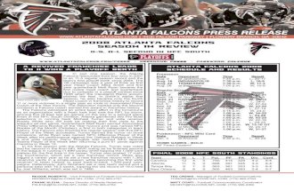 Atlanta Falcons 2008 Season in Review