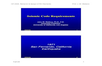 Seismic Code Requirements