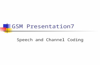 9.GSM Speech & Channel Coding