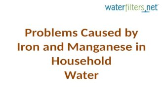 Iron and Manganese in Household Water