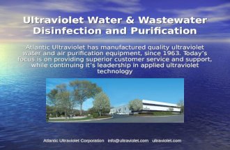 Ultraviolet Water Purification by Atlantic Ultraviolet Corporation