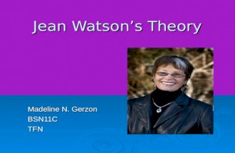 Jean Watson’s Theory