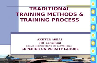 Traditional Training Methods