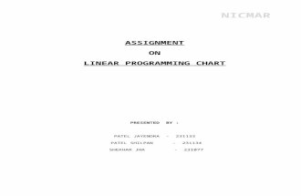 Assignment on Linear Programming Chart