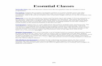 Essential Classes