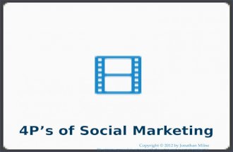 4Ps of Social Marketing July 2012