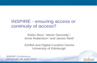 INSPIRE - ensuring access or continuity of access?