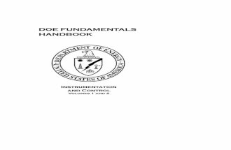 Doe Fundamentals Handbook Instrumentation and Control