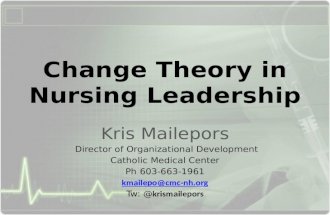 Change Theory in Nursing Leadership