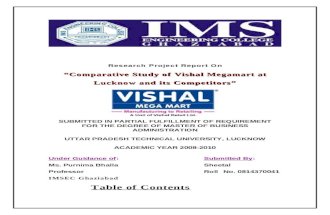 Vishal Megamart and Its Competitors