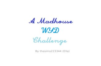 A Mad House WYD challenge pt.1.1