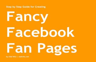 Fancy Facebook Fan Pages - A Step by Step Guide