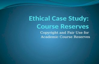 Library Ethical case study