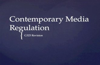 Media regulation powerpoint