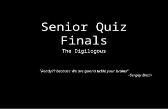 Senior quiz finals Digilogous 2014 (Rukmini Devi Public School)