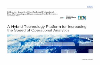 A Hybrid Technology Platform for Increasing the Speed of Operational Analytics