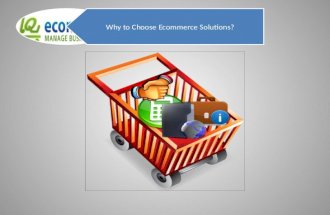 Why to choose Hosted Ecommerce Solutions