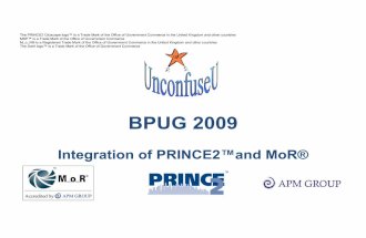Integration Of Prince2® And M O R® 1 John Fisher