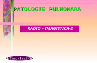 Radio Imagistica pulmonara 2. Patologie pulmonara
