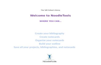 NoodleTools Introduction 2014