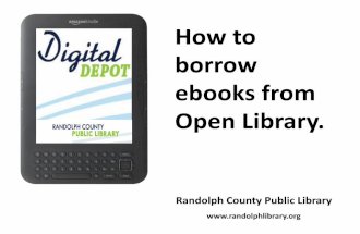 How to borrow ebooks from Open Library.