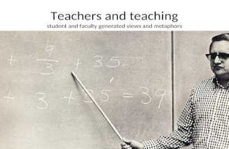 Teachers and Teaching Metaphors
