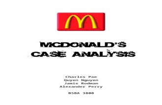 McDonald's Case Analysis