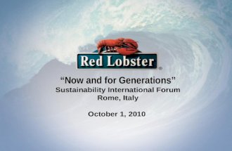Red Lobster: Kim Lopdrup - Now and for Generations