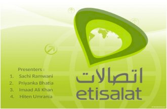 Marketing Presentation on Etisalat