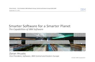 Smarter software for a smarter planet serbia 13 september 2011