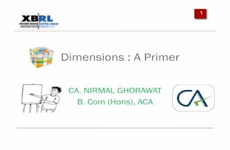 Xbrl dimension a primer nirmal ghorawat