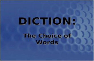 Diction Powerpoint