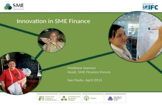Innovation in SME Finance